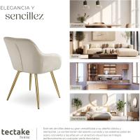 Sillas de Comedor Ergonómicas y Versátiles Juego de Sillas Tapizadas en Terciopelo - details 15
