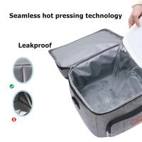 Bolsa de almuerzo Bento aislante de doble capa de gran capacidad, refrigerador portátil para Picnic, bolsa de hielo, bolsas térmicas impermeables para comida - details 5