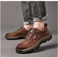 Zapatos Comodos para Negocios para Hombre 2024 Calzado Versátil de Cuero, Mocasines Antideslizantes Informales para Exteriores, Nuevos y Planos - details 9
