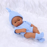 Muñecas negras africanas de 20cm, bebé Reborn, tacto suave, alta calidad, juguetes para niños - details 5