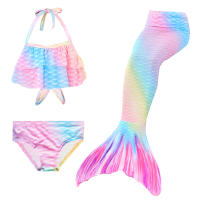 Traje de baño de cola de sirena para niños y niñas, bañador con Monofin - details 32