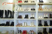 Dropshipping Logo estilo gótico Punk zapatos altos gruesos tacones grandes negros botines de mujer - details 12