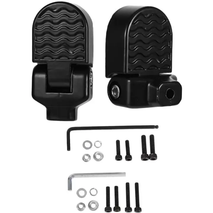 Pedales Plegables de Aleación de Aluminio para Bicicleta Zapatillas de Asiento Trasero Antideslizantes para Bicicleta de Carretera y Montaña - 1