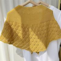 Cuello falso de punto a prueba de viento, bufanda cálida informal suave, chal para camiseta, traje con capucha, Otoño e Invierno - details 2