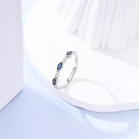 Anillo de plata de ley con circonita cúbica y cielo estrellado geométrico - details 3