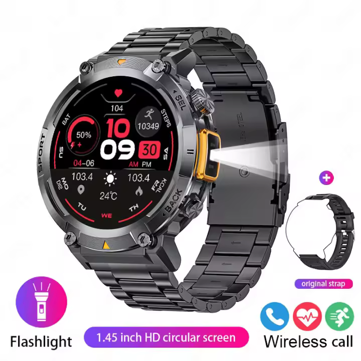 Relojes inteligentes Fitness exterior deporte sano ritmo cardíaco presión arterial hombre mujer Bluetooth llamada reloj - 1