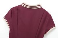 Ropa de mujer europeas y americanas vestido plisado ancho acanalado de colores contrastantes - details 8