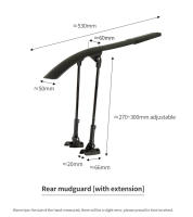 Guardabarros de Bicicleta de Carretera Rrskit Ajustable y Impermeable Manejable Plano Desmontaje Rápido 700c Eliminación de Barro - details 17