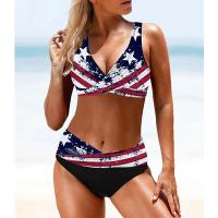 Conjunto de bikini con realce para mujer, traje de baño Sexy a rayas de colores, con sujetador acolchado, ropa de baño femenina - details 5