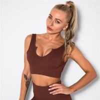 Sujetador deportivo sin costuras para mujer, yoga, correr - details 18