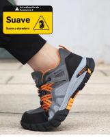 Zapatos de Seguridad Hombre Antiolor 2024 |   Punta de Acero Antipinzamiento · Suela Antiperforación · Aislante 10KV · Transpirable para Verano (Talles 38-46) - details 8