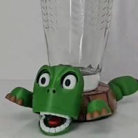 Tapete para taza con forma de tortuga con apertura automática de ojos, posavasos creativos y divertidos para tazas de té, mantel individual antideslizante con aislamiento para bebidas de animales - details 10