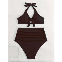 Traje de baño de gran tamaño para mujeres embarazadas, cubierta de vientre de color sólido de moda, vacaciones de primavera caliente - details 10