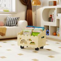 Estantería Infantil de Madera para Libros, Librería Montessori, Biblioteca, Baúl de Juguetes Infantiles, Mueble Organizador y Expositor de Libros Infantiles, para Dormitorio, Habitación de Niños, Sala de Juegos - details 13
