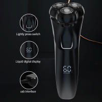 Maquinilla de afeitar portátil inalámbrica, herramienta de afeitado impermeable para Barba, nariz, oreja y pelo corporal - details 1