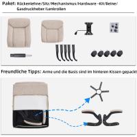 Silla de Oficina Ergonómica Giratoria con Brazo Ajustable Cómoda para Juegos en Casa o Oficina - details 3
