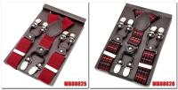 Cabestrillo de dos tonos de cuero marrón para hombre, estilo occidental, cinturón, longitud ajustable, 3,5x120cm - details 4