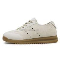 Nuevas zapatillas informales de cuero versátiles para hombre con cordones de alta calidad, zapatos clásicos, logotipo de marca de lujo único - details 3