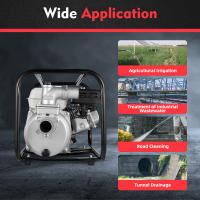 Bomba de Agua de Motor de Gasolina de 6.5HP Renderimiento Estable, Duradero, Práctico para Riegue y Piscina Material de Aluminio, Hierro, Plástico - details 2