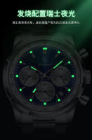 Reloj de cuarzo multifunción con correa de acero nuevo suizo para hombre - details 9