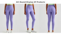 Leggings de Yoga de Cintura Alta OzalCtree Ajuste Ajustado, Nylon para Entrenamiento, Transpirables, Suaves - details 2