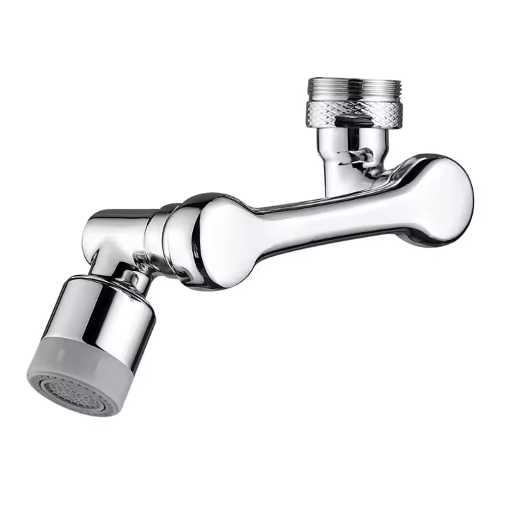Extensor de grifo giratorio de 1080 °, aireador de fregadero con 2 modos de extensión de filtro de agua contra salpicaduras - 1