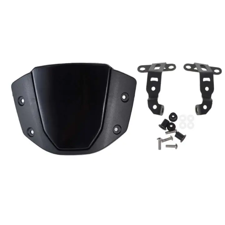 Extensión de parabrisas de motocicleta, Deflector de parabrisas con abrazadera ajustable para CB650R 2019-2021 CB1000R 2018-2021 - 1
