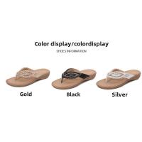 Sandalias Bohemias Mujer 2025 con Cristales - Punta Redonda y Suela Plana |   Zapatos de Verano Elegantes para Playa y Paseos Urbanos - details 2