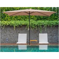 Sombrilla de Jardín Forro Anti UV 200 x 300cm. Sombrilla de Aluminio con Manivela, Toldo Rectangular para Patios y Terrazas. (Topo) - details 21
