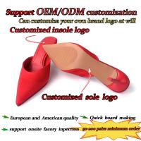 Zapatos de tacón alto de diseño minimalista con tiras puntiagudas de boca poco profunda y tacones altos ahuecados para mujer - details 11