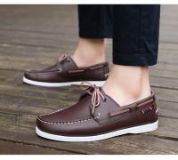 Mocasines Clásicos Para Hombre, Calzado Informal Para Conducir, Náuticos, 2025 - details 13