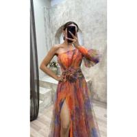 Vestido Elegante de Malla Multifuncional para Mujer Estilo Descubierto con Hombros - details 16