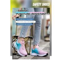Zapatos de seguridad de moda con puntera de acero, zapatillas de trabajo para hombres y mujeres, nuevos zapatos de trabajo antipinchazos, botas de seguridad de trabajo, calzado de seguridad. - details 4