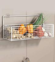 Estante de iluminación de cocina, cestas para colgar en la pared para frutas, verduras, cebollas, jengibre y O, no requiere perforación - details 2