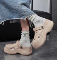 Sandalias de plataforma gruesas huecas para mujer, zuecos de fondo grueso de Eva, zapatillas para mujer, calzado de jardín antideslizante para exteriores, verano 2024 - details 13