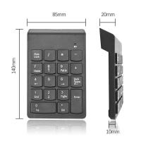 Small Size 2.4GHz USB Wireless Numeric Keypad Numpad 18 Keys Digital Keyboard For Bank Accounting Teller Laptop Notebook Tablets - details 4