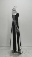 2025 Vestido de manga larga de color contrastante para mujer de noche europea y americana INS vestido suelto informal de primavera y verano - details 4