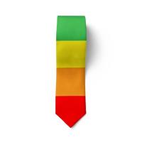 Corbata informal de 8cm con diseño de arcoíris, corbata estrecha, suave y colorida, ajustable, atada a mano, para hombre, Unisex - details 4