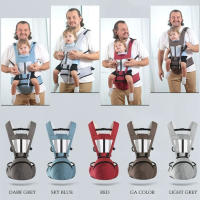 Bolsa de canguro de tipo Horizontal con bolsillo de almacenamiento para bebé, portabebés, toalla trasera para recién nacido, mochila infantil - details 0