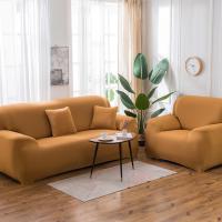 Fundas de Sofá Elásticas de Color Sólido Cubiertas de Esquina de Sección Gruesas para Sala de Estar - details 15