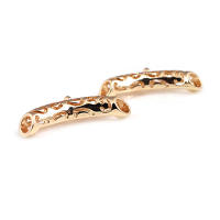 Colgantes de tubo curvado de nube de latón, Color oro de 18K de alta calidad, conector de pulsera, suministros para fabricación de joyas, accesorios Diy - details 35