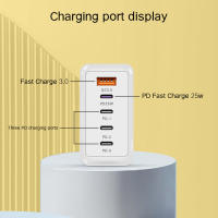 Cargador Rápido 120W,5-Puertos QC3.0+4PD Compatible con iPhone 15,Xiaomi,Samsung,Huawei,Cargador Multi-Puerto Dual USB+Dual Tipo-c - details 6