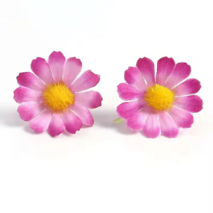 50 Uds. Cabezas de seda artificiales de 2cm para el hogar, ración de boda, accesorios para corona de novia DIY - 1