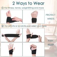 1 unidad de envolturas para túnel carpiano, soporte de muñeca ajustable, soporte para pulgar para deportes, protección para aliviar el dolor articular - details 4