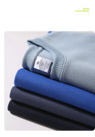 Sudaderas con capucha informales para hombre y mujer, ropa de calle sólida, sudadera básica de hip hop, color negro, blanco y caqui, 320gsm - details 7