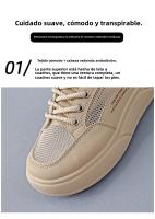 Nuevos Zapatos Casuales Versátiles, Zapatos De Tablero Transpirables De Malla - details 6