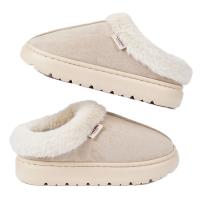 Zapatos de invierno para mujer, zapatos informales de casa para hombre 2025, zapatos cálidos de algodón para exteriores para mujer, zapatillas acolchadas de felpa para interiores para mujer - details 2