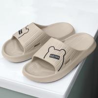 Zapatillas de verano para hombre y mujer, chanclas antideslizantes de oso de dibujos animados para el hogar, sandalias de playa para interiores y exteriores, talla grande, novedad - details 11