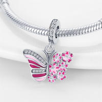 Perla de cereza rosa mágica en plata para pulsera DIY de 3mm, joyería para mujer, regalo de cumpleaños con piedra principal Natural - details 11