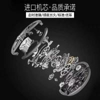 Reloj con calendario de diamantes y esqueleto luminoso para hombre resistente al agua con movimiento - details 0